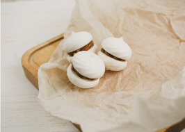 ПИРОЖНОЕ БЕЗЕ СО СГУЩЁНКОЙ